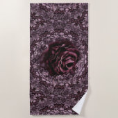 Rose Mandala Strandtuch (Vorderseite)