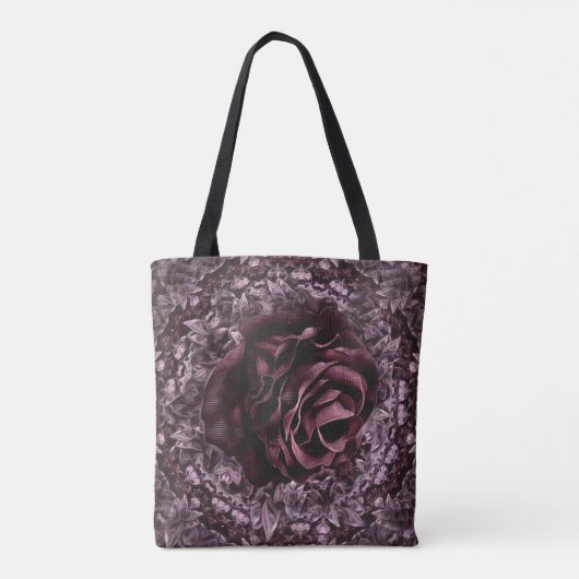 Rose Mandala Tasche (Rückseite)