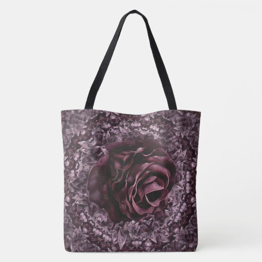 Rose Mandala Tasche (Rückseite)