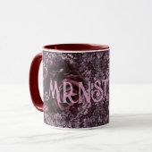 Rose Mandala Tasse (Vorderseite Links)