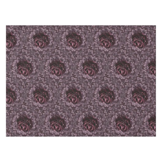 Rose Mandala Tischdecke (Vorderseite (Horizontal))