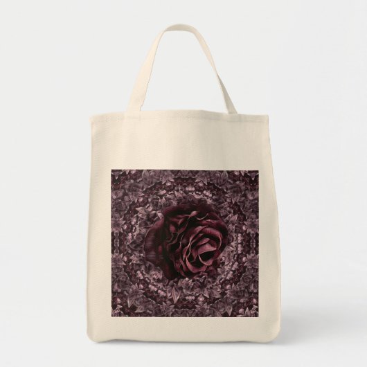 Rose Mandala Tragetasche (Vorne)