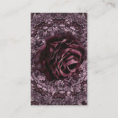Rose Mandala Visitenkarte (Rückseite)