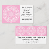 Rose Mandala Visitenkarte (Vorne/Hinten)