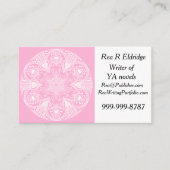 Rose Mandala Visitenkarte (Vorderseite)