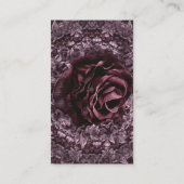 Rose Mandala Visitenkarte (Rückseite)