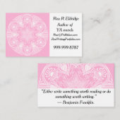 Rose Mandala Visitenkarte (Vorne/Hinten)