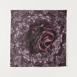 Rose Mandala Wandteppich