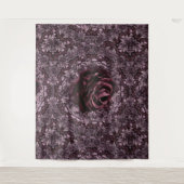 Rose Mandala Wandteppich (Vorderseite)