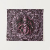 Rose Mandala Wandteppich (Vorderseite (Horizontal))