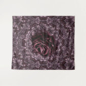 Rose Mandala Wandteppich (Vorderseite (Horizontal))