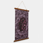 Rose Mandala Wandteppich Mit Holzrahmen (Gewinkelt)