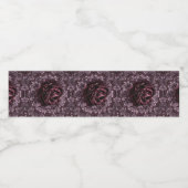 Rose Mandala Wasserflaschenetikett (Einzelnes Label)