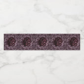 Rose Mandala Wasserflaschenetikett (Einzelnes Label)