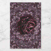 Rose Mandala Weinetikett (Einzelnes Label)