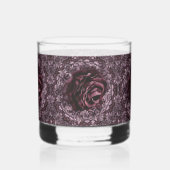 Rose Mandala Whiskyglas (Vorderseite)