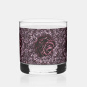 Rose Mandala Whiskyglas (Rückseite)