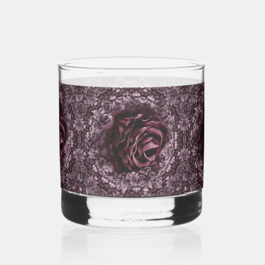 Rose Mandala Whiskyglas (Links)