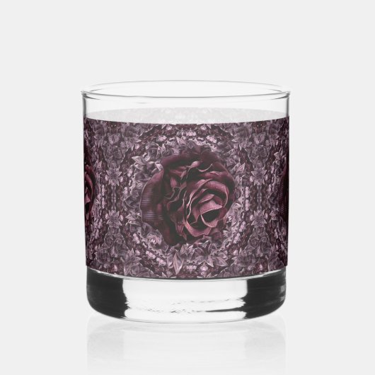 Rose Mandala Whiskyglas (Rechts)
