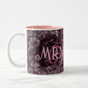 Rose Mandala Zweifarbige Tasse