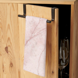 Rose Marble Organic Dusty Rose Rouge Geschirrtuch