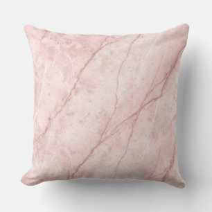 Rose Marble Organic Dusty Rose Rouge Kissen