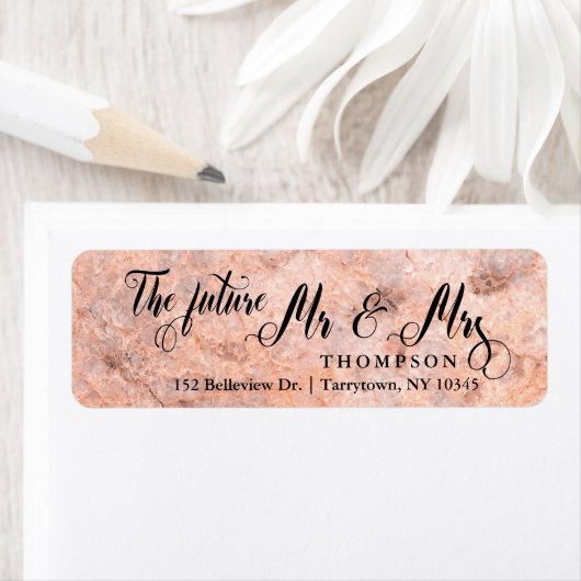 Rose Marble Script The Future Mr. und Mrs. (Insitu)
