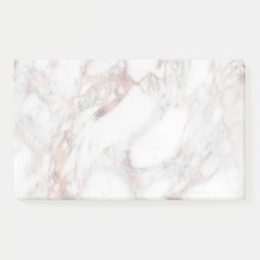 Rose Marble Trendy Template Eleganter Hintergrund Post-it Klebezettel (Vorderseite)