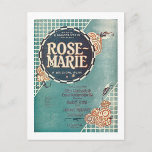 Rose Marie A Musical Play Songbook Cover Postkarte
