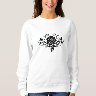 Rose Mark Damen-Sweatshirt mit weichem Komfort Sweatshirt