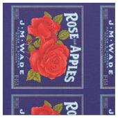 Rose Marken Äpfel Stoff (Nahaufnahme)