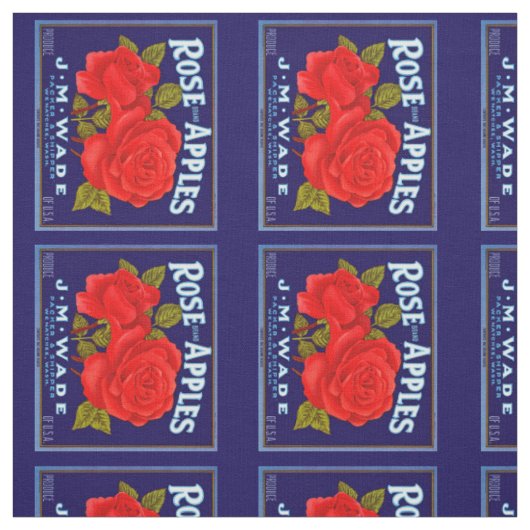 Rose Marken Äpfel Stoff (Muster)