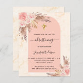 Rose-Marmor-Einladung zur Weihnachtsfeier (Vorne/Hinten)