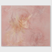 Rose Marmormor Vintages Steampunkpapier Geschenkpapier (Flach)