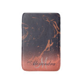 Rose Marmortextur Badematte (Vorderseite Vertikal)