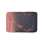Rose Marmortextur Badematte (Vorderseite)