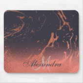 Rose Marmortextur Mousepad (Vorne)