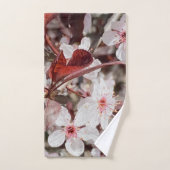 Rose Maroon Flora Badhandtuch Set (Handtuch)