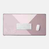 Rose Mauve Blush Pink Schreibtischunterlage (Tastatur & Maus)