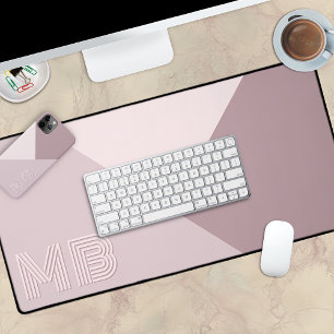 Rose Mauve Blush Pink Schreibtischunterlage