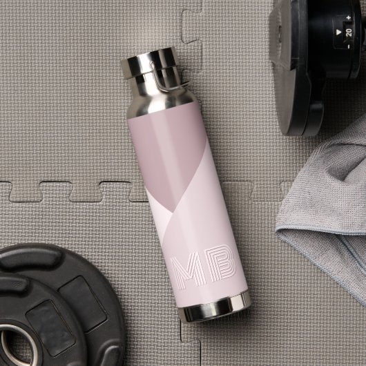Rose Mauve Blush Pink Trinkflasche (Fitnessstudio)