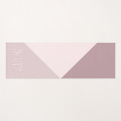 Rose Mauve Blush Pink Yogamatte (Vorderseite (Horizontal))