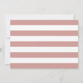 Rose Mauve Personalisiert Stationery Flat Note Car Mitteilungskarte (Rückseite)