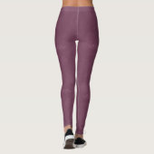 Rose Mauve Women's Hand Designed Leggings (Rückseite)
