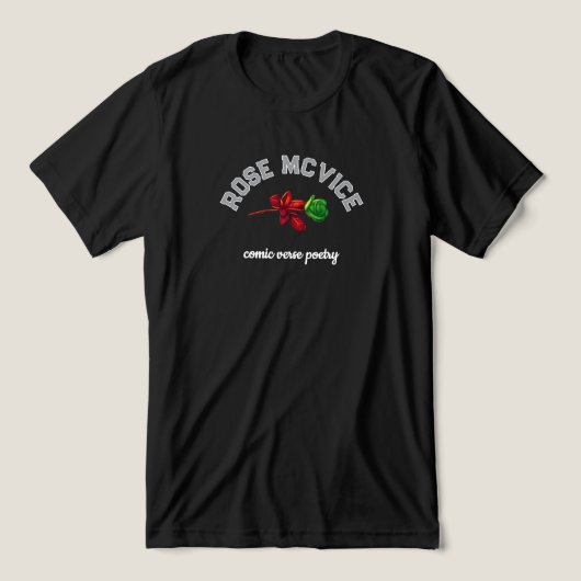 Rose McVice Comic Vers Dichter #0 Tri-Blend Shirt (Design Vorderseite)
