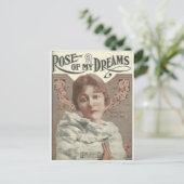 Rose meiner Träume mrs charlie chaplin Postkarte (Stehend Vorderseite)