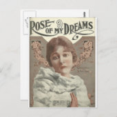 Rose meiner Träume mrs charlie chaplin Postkarte (Vorne/Hinten)