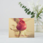 Rose meines Herzens Postkarte (Stehend Vorderseite)