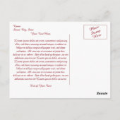 Rose meines Herzens Postkarte (Rückseite)