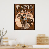 Rose meines Westerns Poster (Küche)